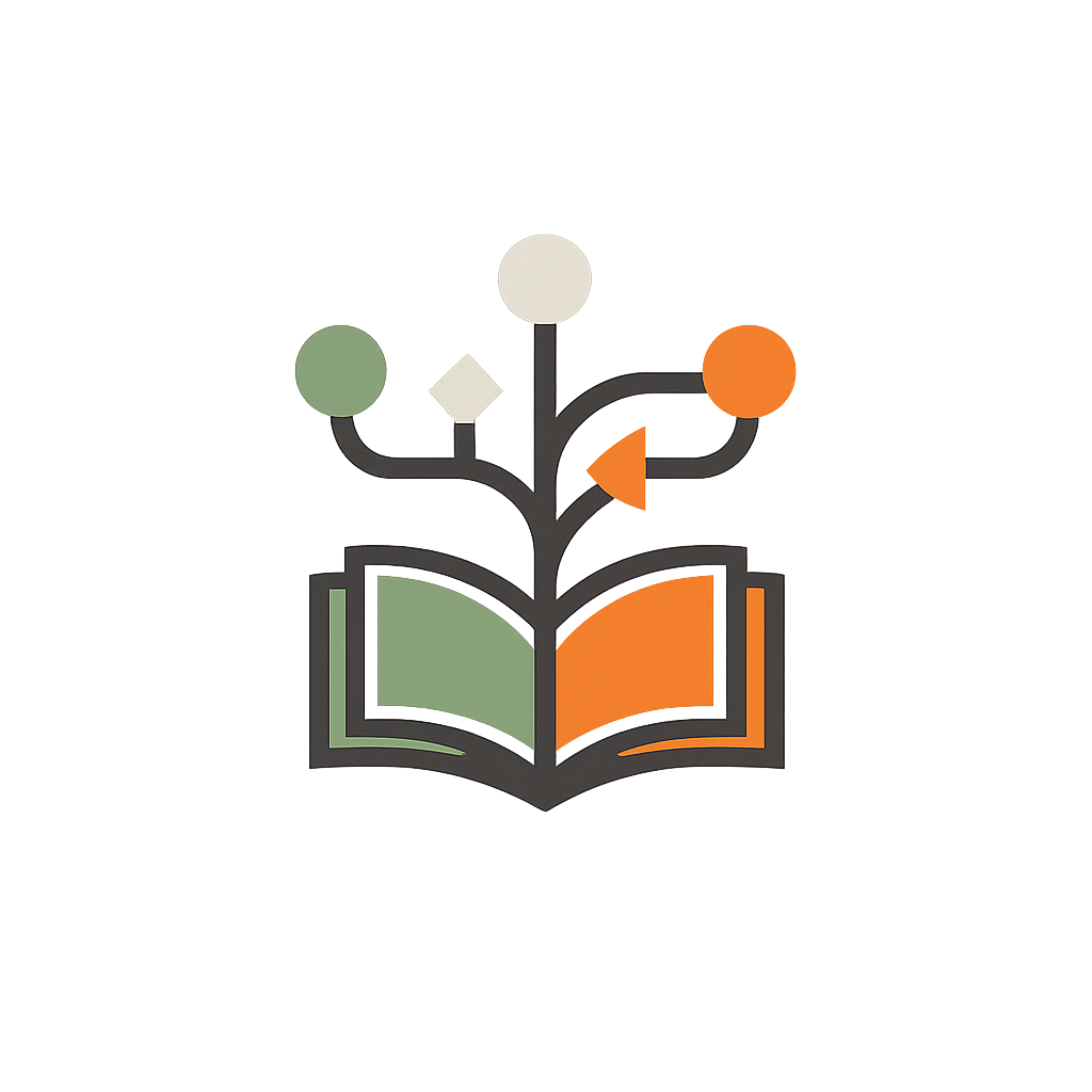 Abstract learning pathway symbol